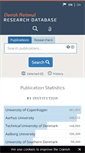 Mobile Screenshot of forskningsdatabase.dk